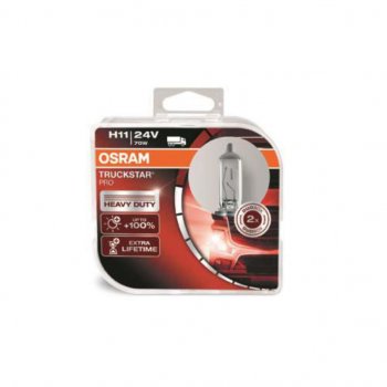 3 369 р. Лампа 24V H11 70W PGJ19-2 +100% бокс (2шт.) Truckstar Pro OSRAM OSRAM 64216tsp-hcb  с доставкой в г. Пермь. Увеличить фотографию 1