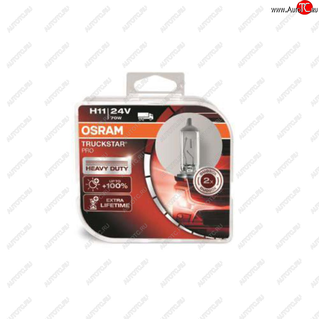 3 369 р. Лампа 24V H11 70W PGJ19-2 +100% бокс (2шт.) Truckstar Pro OSRAM OSRAM 64216tsp-hcb  с доставкой в г. Пермь