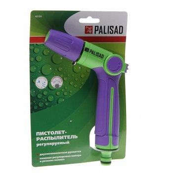 479 р. Пистолет-распылитель 1 режим пластиковый регулируемый PALISAD PALISAD 65159 PALISAD 65159  с доставкой в г. Пермь. Увеличить фотографию 1