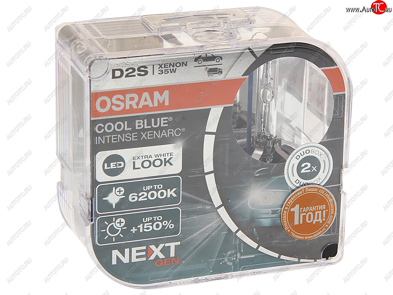 10 799 р. Лампа ксеноновая D2S 35W P32d-2 +150% 6200K 85V 3200лм бокс (2шт.) Cool Blue Intense NextGen OSRAM OSRAM 66240cbn-hcb OSRAM 66240cbn-hcb  с доставкой в г. Пермь
