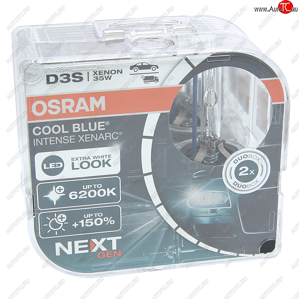 13 999 р. Лампа ксеноновая D3S 35W PK32d-5 +150% 6200K 42V 3200лм бокс (2шт.) Cool Blue Intense NextGen OSRAM OSRAM 66340cbn-hcb OSRAM 66340cbn-hcb  с доставкой в г. Пермь