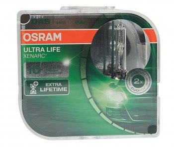 13 249 р. Лампа ксеноновая D4S 35W P32d-5 4300K 42V 3200лм бокс (2шт.) Ultra Life OSRAM OSRAM 66440ult-hcb  с доставкой в г. Пермь. Увеличить фотографию 1