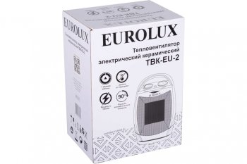 2 449 р. Тепловентилятор бытовой 1.80кВт (18кв.м) настольный белый EUROLUX EUROLUX 6727  с доставкой в г. Пермь. Увеличить фотографию 15