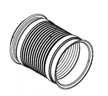 Гофра SCANIA глушителя с фланцем (L=175x144) (нерж. ЕВРО-5) DINEX DINEX 68595 DINEX 68595