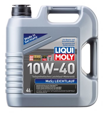 6 399 р. Масло моторное MoS2 LEICHTLAUF 10W40 псинт.4л LIQUI MOLY LIQUI MOLY 6948  с доставкой в г. Пермь. Увеличить фотографию 1