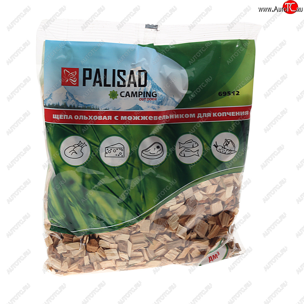 61 р. Щепа для копчения ольховая с можжевельником 200г PALISAD PALISAD 69512  с доставкой в г. Пермь