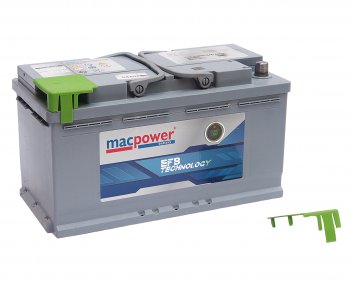19 899 р. Аккумулятор MACPOWER EFB 100Ач обратная полярность MACPOWER 6ст100(0) smf56633  с доставкой в г. Пермь. Увеличить фотографию 2