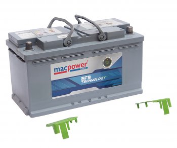 19 899 р. Аккумулятор MACPOWER EFB 100Ач обратная полярность MACPOWER 6ст100(0) smf56633  с доставкой в г. Пермь. Увеличить фотографию 3