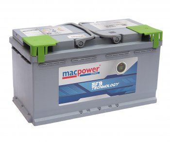 19 899 р. Аккумулятор MACPOWER EFB 100Ач обратная полярность MACPOWER 6ст100(0) smf56633  с доставкой в г. Пермь. Увеличить фотографию 1