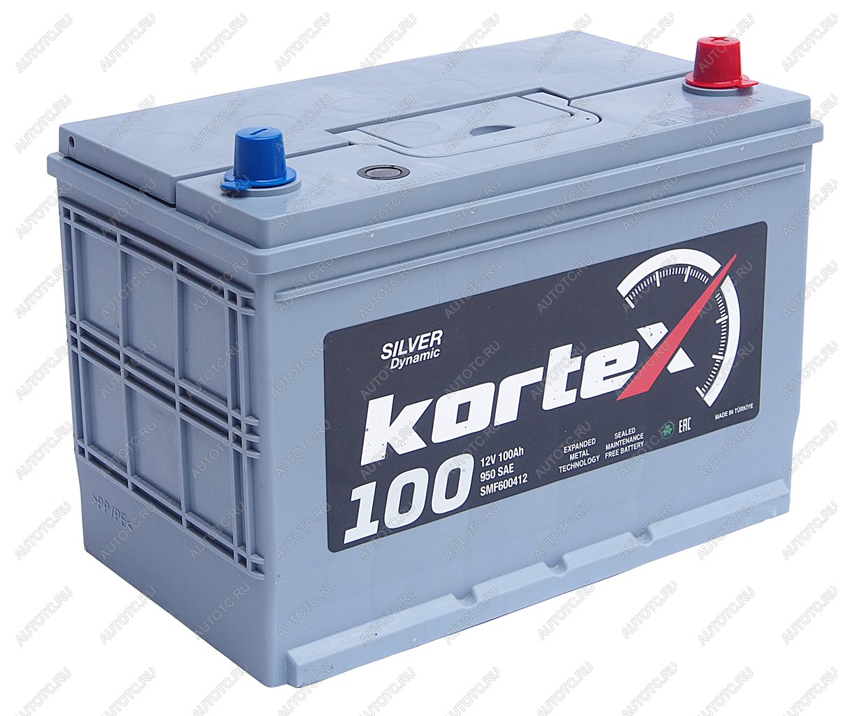 16 749 р. Аккумулятор KORTEX SILVER Dynamic ASIA 100Ач обратная полярность KORTEX 6ст100(0) smf600412 (d31)  с доставкой в г. Пермь