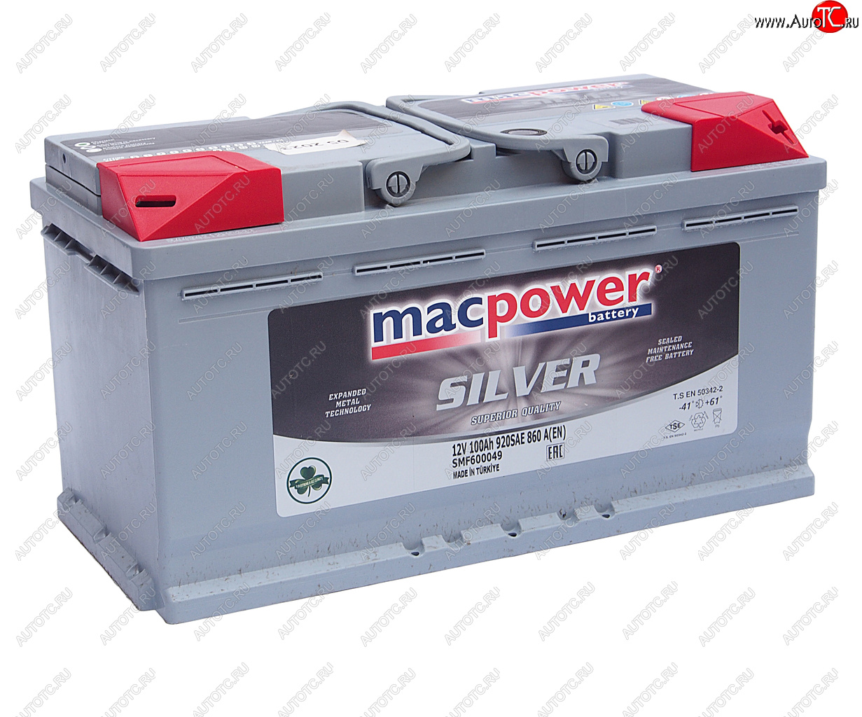 15 799 р. Аккумулятор MACPOWER 100Ач обратная полярность MACPOWER 6ст100(0) smf60049  с доставкой в г. Пермь