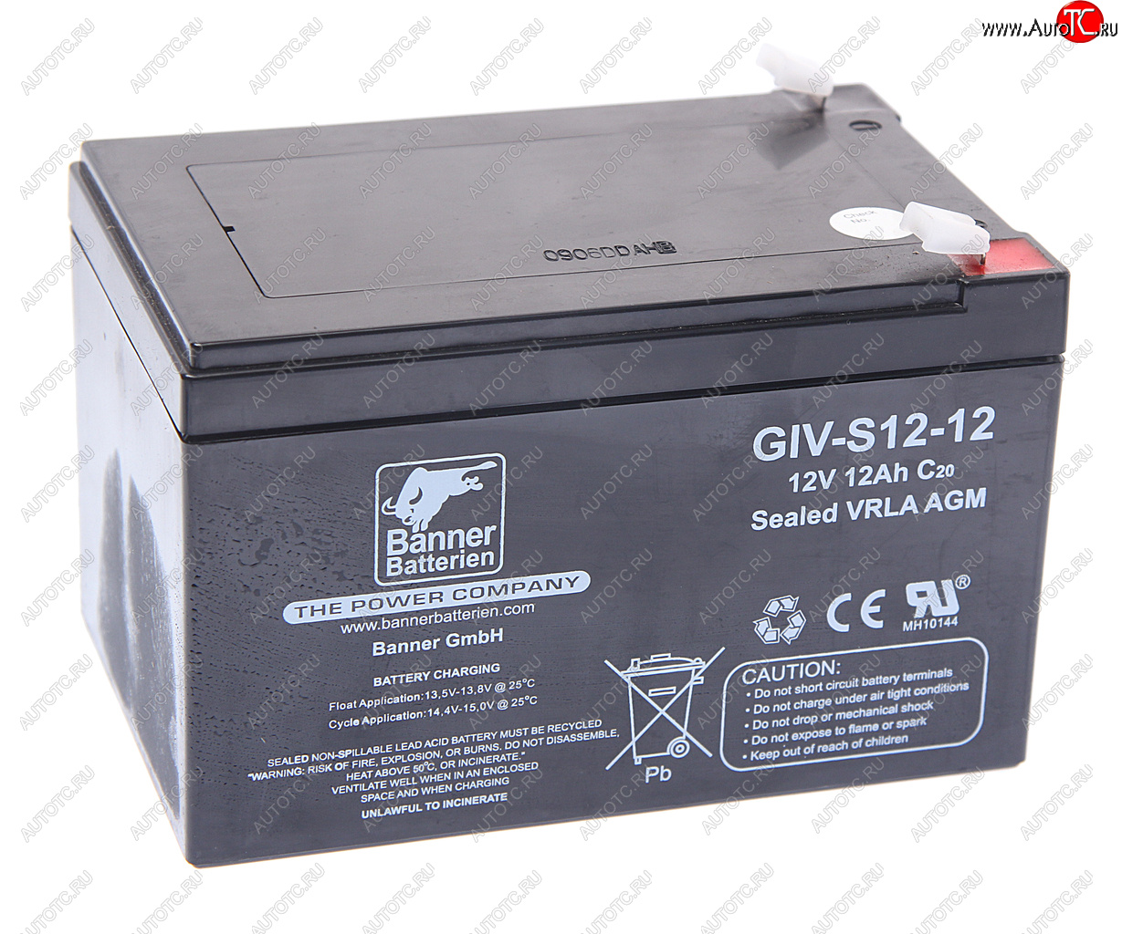 5 099 р. Аккумулятор BANNER GIV-S 12А/ч BANNER 6ст12 giv-s 12-12 BANNER 6ст12 giv-s 12-12  с доставкой в г. Пермь