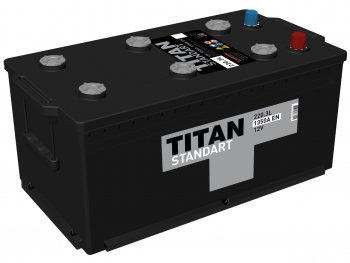 27 799 р. Аккумулятор ТИТАН Standart 220Ач обратная полярность ТИТАН 6ст220(3)  с доставкой в г. Пермь. Увеличить фотографию 1