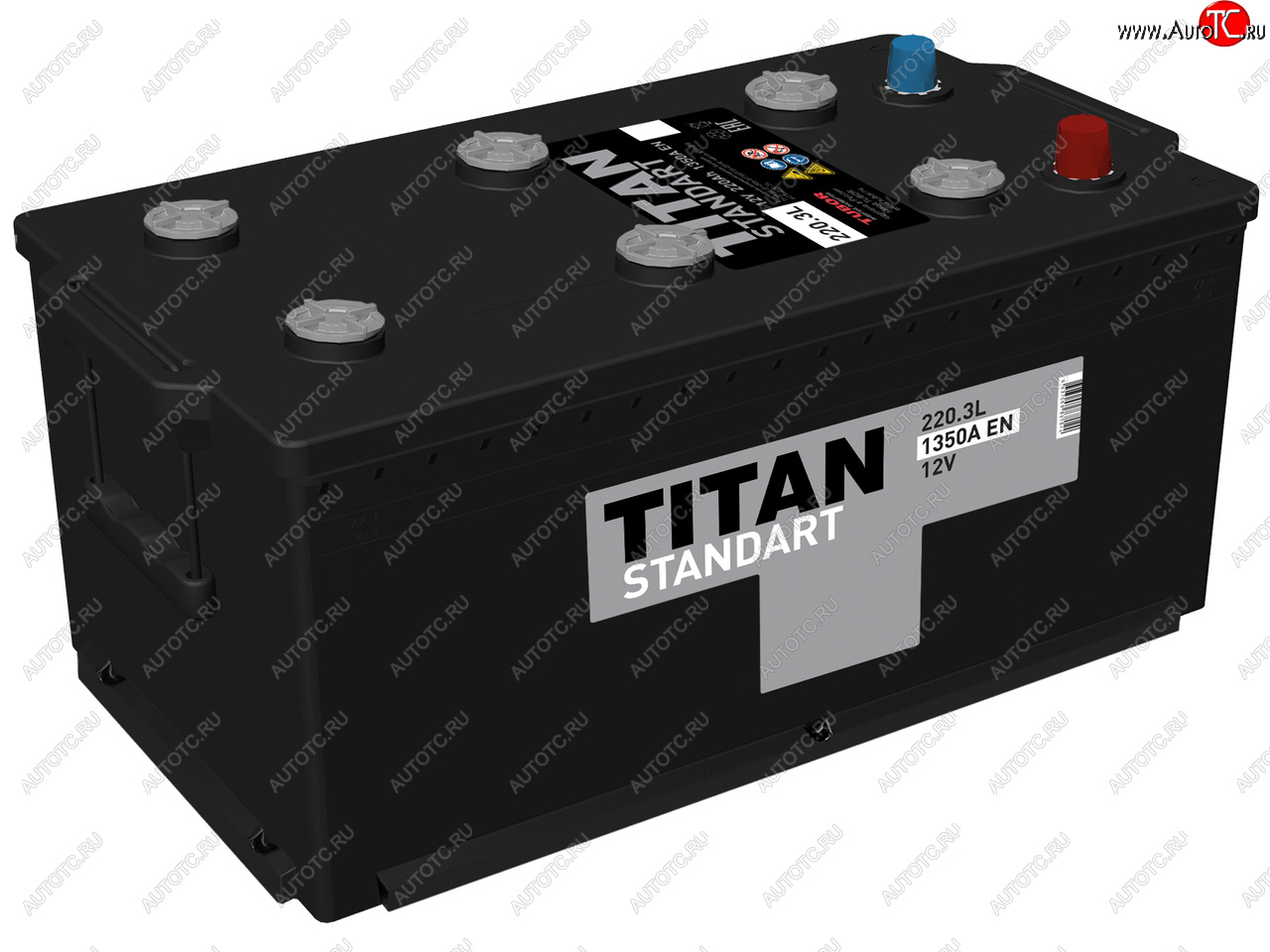 27 799 р. Аккумулятор ТИТАН Standart 220Ач обратная полярность ТИТАН 6ст220(3)  с доставкой в г. Пермь