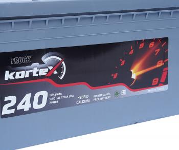 39 999 р. Аккумулятор KORTEX TRUCK 240Ач обратная полярность KORTEX 6ст240(3) 740103  с доставкой в г. Пермь. Увеличить фотографию 2
