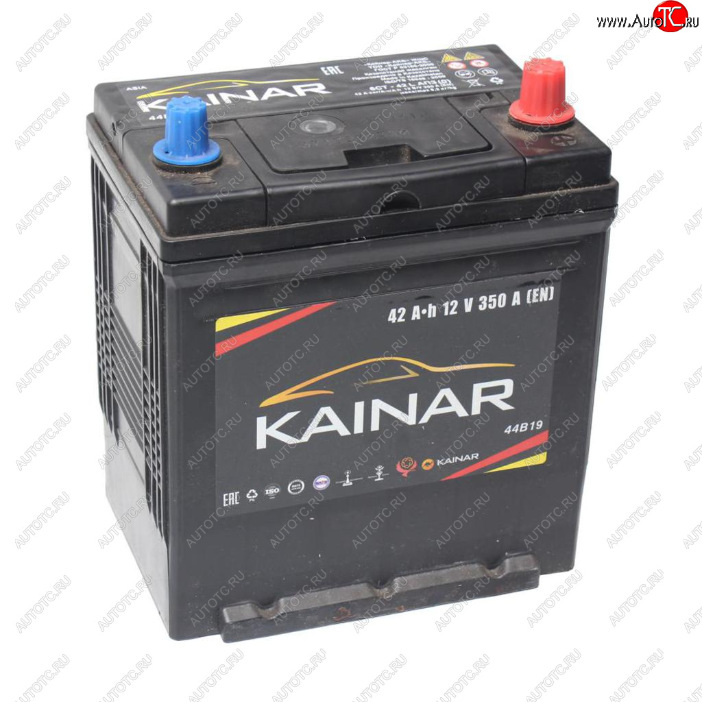 6 449 р. Аккумулятор KAINAR Asia 42Ач обратная полярность KAINAR 6ст42(0) 44b19l  с доставкой в г. Пермь