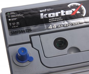 8 999 р. Аккумулятор KORTEX SILVER Dynamic ASIA 44Ач обратная полярность KORTEX 6ст44(0) smf544126 (b19)  с доставкой в г. Пермь. Увеличить фотографию 2