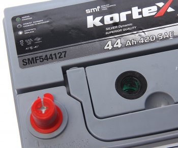 9 099 р. Аккумулятор KORTEX SILVER Dynamic ASIA 44Ач KORTEX 6ст44(1) smf544127 (b19)  с доставкой в г. Пермь. Увеличить фотографию 2