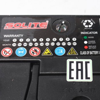 9 999 р. Аккумулятор SOLITE 50Ач обратная полярность SOLITE 6ст50(0) 65b24ls  с доставкой в г. Пермь. Увеличить фотографию 2