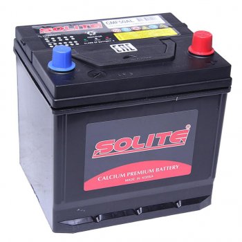9 999 р. Аккумулятор SOLITE 50Ач обратная полярность (куб) SOLITE 6ст50(0) cmf50al  с доставкой в г. Пермь. Увеличить фотографию 1