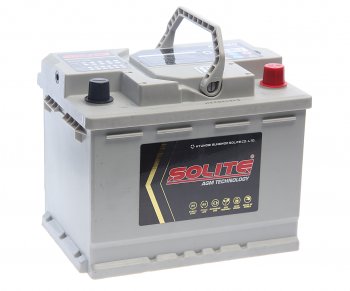 21 749 р. Аккумулятор SOLITE AGM 60Ач обратная полярность SOLITE 6ст60(0) agm60l  с доставкой в г. Пермь. Увеличить фотографию 1