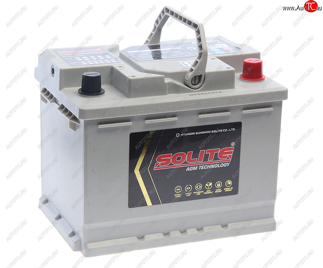 21 749 р. Аккумулятор SOLITE AGM 60Ач обратная полярность SOLITE 6ст60(0) agm60l  с доставкой в г. Пермь
