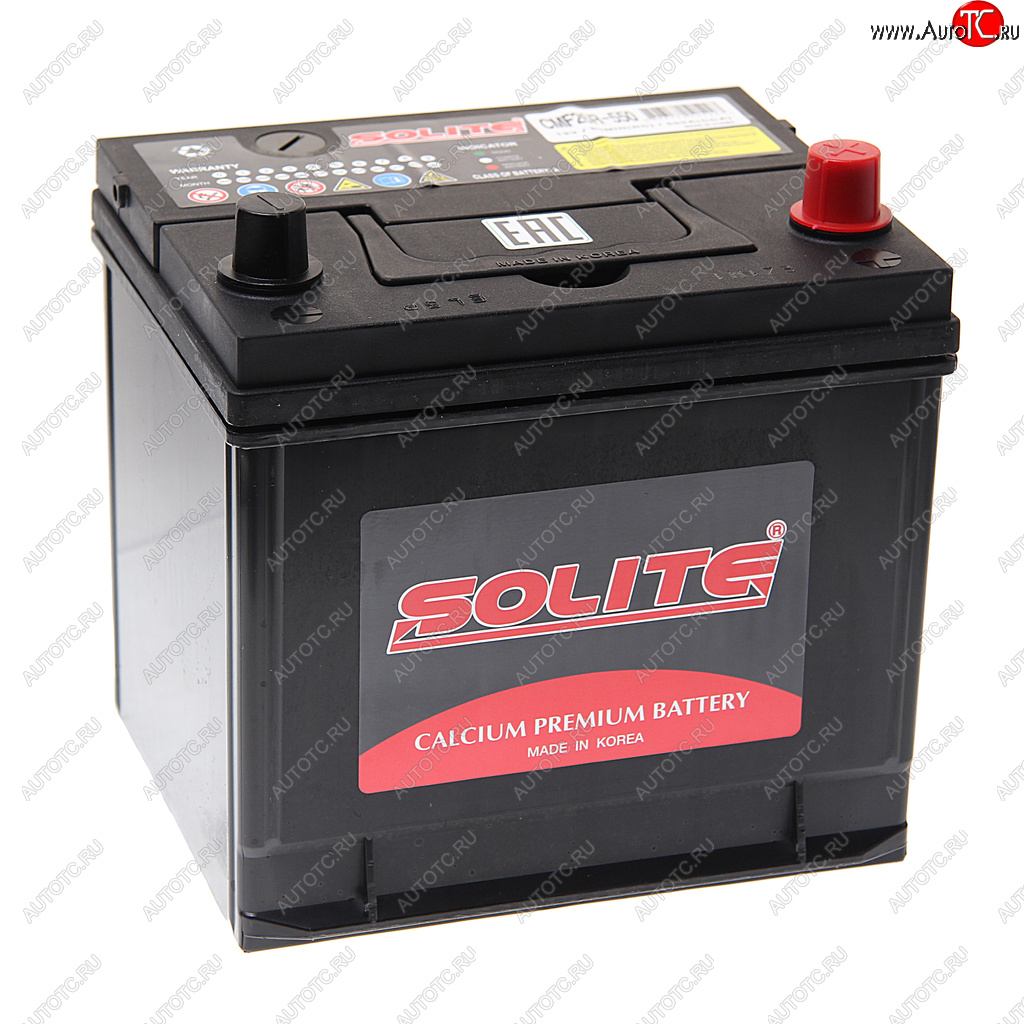 12 749 р. Аккумулятор SOLITE 60Ач обратная полярность SOLITE 6ст60(0) cmf 26r-550  с доставкой в г. Пермь