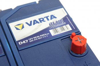 13 899 р. Аккумулятор VARTA Blue Dynamic 60Ач обратная полярность VARTA 6ст60(0) d47  с доставкой в г. Пермь. Увеличить фотографию 2