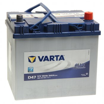13 899 р. Аккумулятор VARTA Blue Dynamic 60Ач обратная полярность VARTA 6ст60(0) d47  с доставкой в г. Пермь. Увеличить фотографию 1