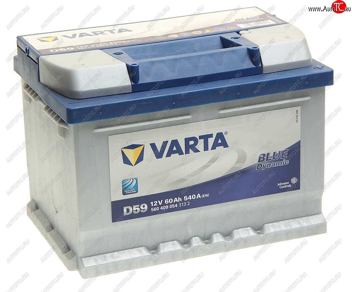 13 999 р. Аккумулятор VARTA Blue Dynamic 60Ач обратная полярность, низкий VARTA 6ст60(0) d59  с доставкой в г. Пермь