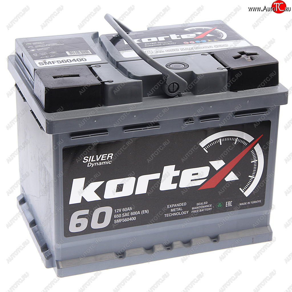 10 899 р. Аккумулятор KORTEX SILVER Dynamic 60Ач обратная полярность KORTEX 6ст60(0) smf560400  с доставкой в г. Пермь