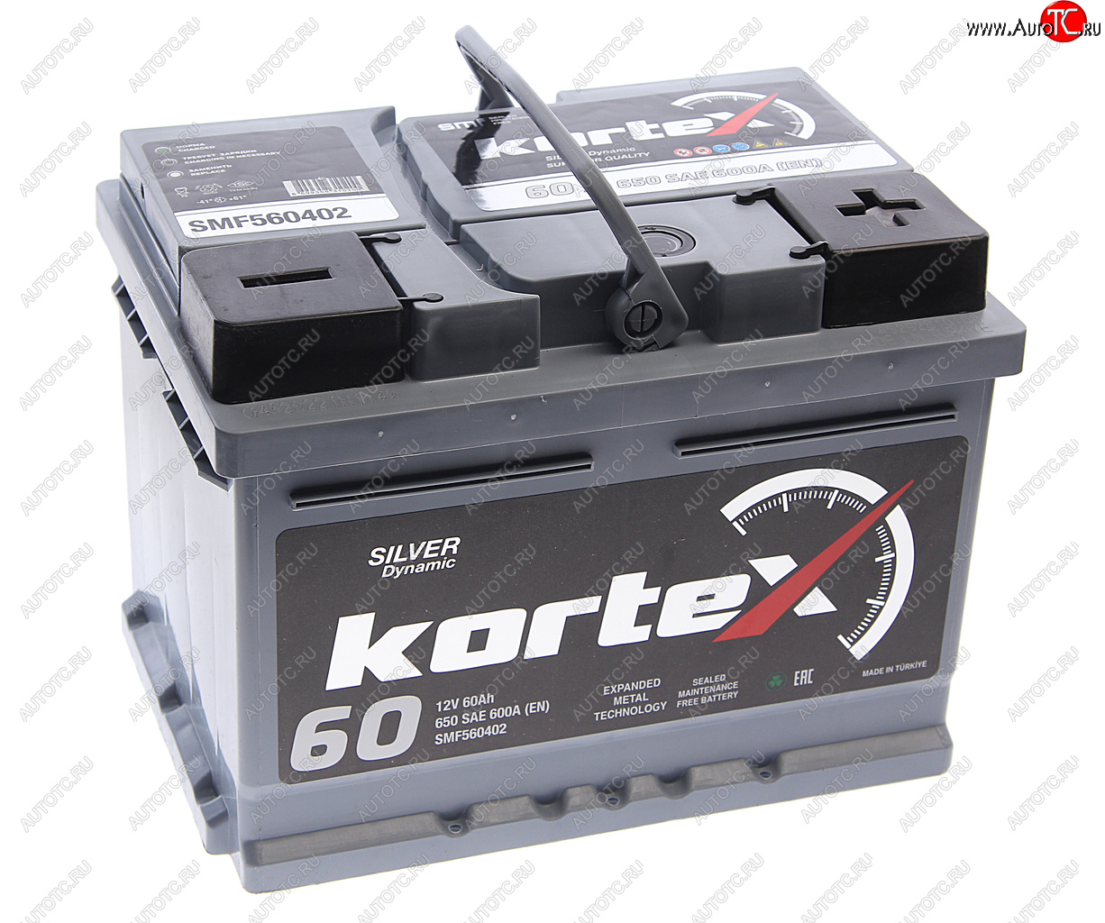 10 799 р. Аккумулятор KORTEX SILVER Dynamic 60Ач обратная полярность, низкий KORTEX 6ст60(0) smf560402  с доставкой в г. Пермь
