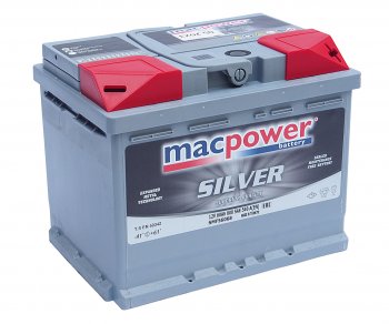 9 599 р. Аккумулятор MACPOWER 60Ач обратная полярность MACPOWER 6ст60(0) smf56068  с доставкой в г. Пермь. Увеличить фотографию 1