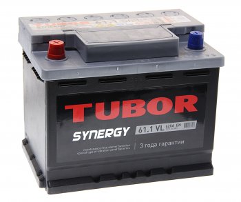 10 199 р. Аккумулятор TUBOR Synergy 61Ач TUBOR 6ст61(1)  с доставкой в г. Пермь. Увеличить фотографию 1