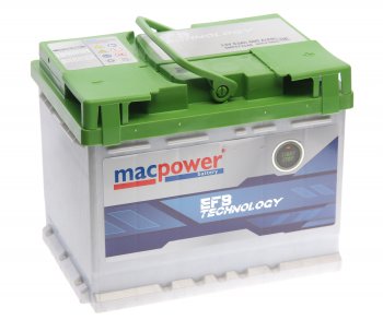 13 999 р. Аккумулятор MACPOWER EFB 63Ач обратная полярность MACPOWER 6ст63(0) smf572148  с доставкой в г. Пермь. Увеличить фотографию 1