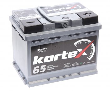 12 249 р. Аккумулятор KORTEX SILVER Dynamic 65Ач обратная полярность KORTEX 6ст65(0) smf565400  с доставкой в г. Пермь. Увеличить фотографию 1