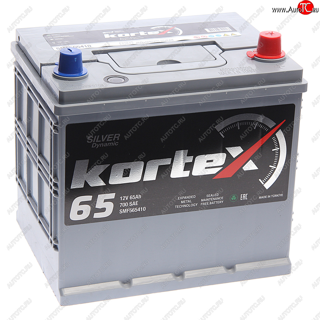 11 849 р. Аккумулятор KORTEX SILVER Dynamic ASIA 65Ач обратная полярность KORTEX 6ст65(0) smf565410 (d23)  с доставкой в г. Пермь