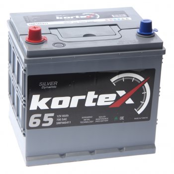 Аккумулятор KORTEX SILVER Dynamic ASIA 65Ач KORTEX 6ст65(1) smf565411 (d23)