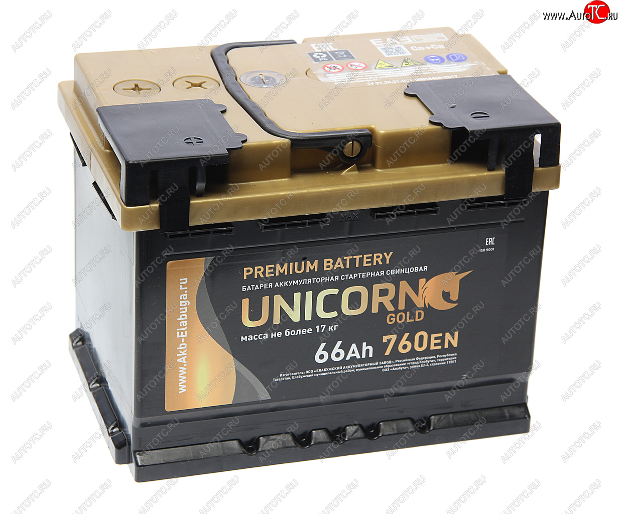 10 649 р. Аккумулятор UNICORN Gold 66Ач UNICORN 6ст66(1)  с доставкой в г. Пермь