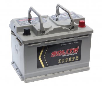 25 599 р. Аккумулятор SOLITE AGM 70Ач обратная полярность SOLITE 6ст70(0) agm70l  с доставкой в г. Пермь. Увеличить фотографию 2
