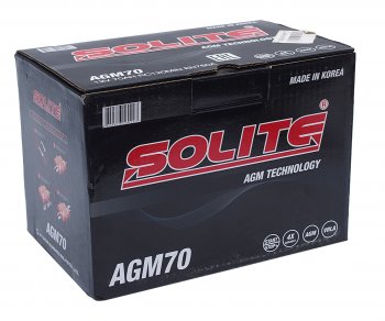 25 599 р. Аккумулятор SOLITE AGM 70Ач обратная полярность SOLITE 6ст70(0) agm70l  с доставкой в г. Пермь. Увеличить фотографию 4