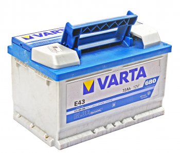 Аккумулятор VARTA Blue Dynamic 72Ач обратная полярность, низкий VARTA 6ст72(0) е43