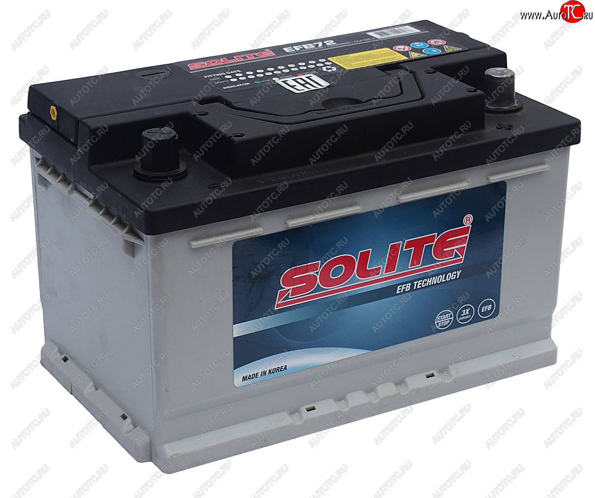 13 499 р. Аккумулятор SOLITE EFB 72А/ч обратная полярность,низкий SOLITE 6ст72(0) efb72 SOLITE 6ст72(0) efb72  с доставкой в г. Пермь