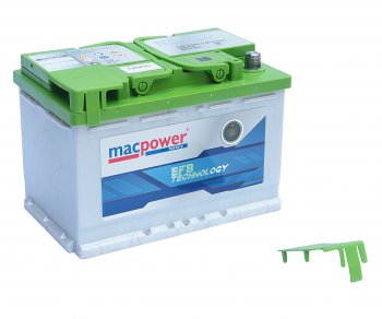 15 599 р. Аккумулятор MACPOWER EFB 72Ач обратная полярность MACPOWER 6ст72(0) smf54523  с доставкой в г. Пермь. Увеличить фотографию 2