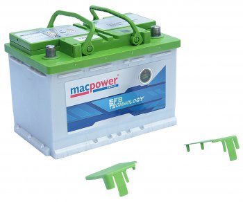 15 599 р. Аккумулятор MACPOWER EFB 72Ач обратная полярность MACPOWER 6ст72(0) smf54523  с доставкой в г. Пермь. Увеличить фотографию 3