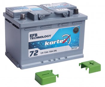 15 899 р. Аккумулятор KORTEX EFB 72Ач обратная полярность KORTEX 6ст72(0) smf572500  с доставкой в г. Пермь. Увеличить фотографию 3