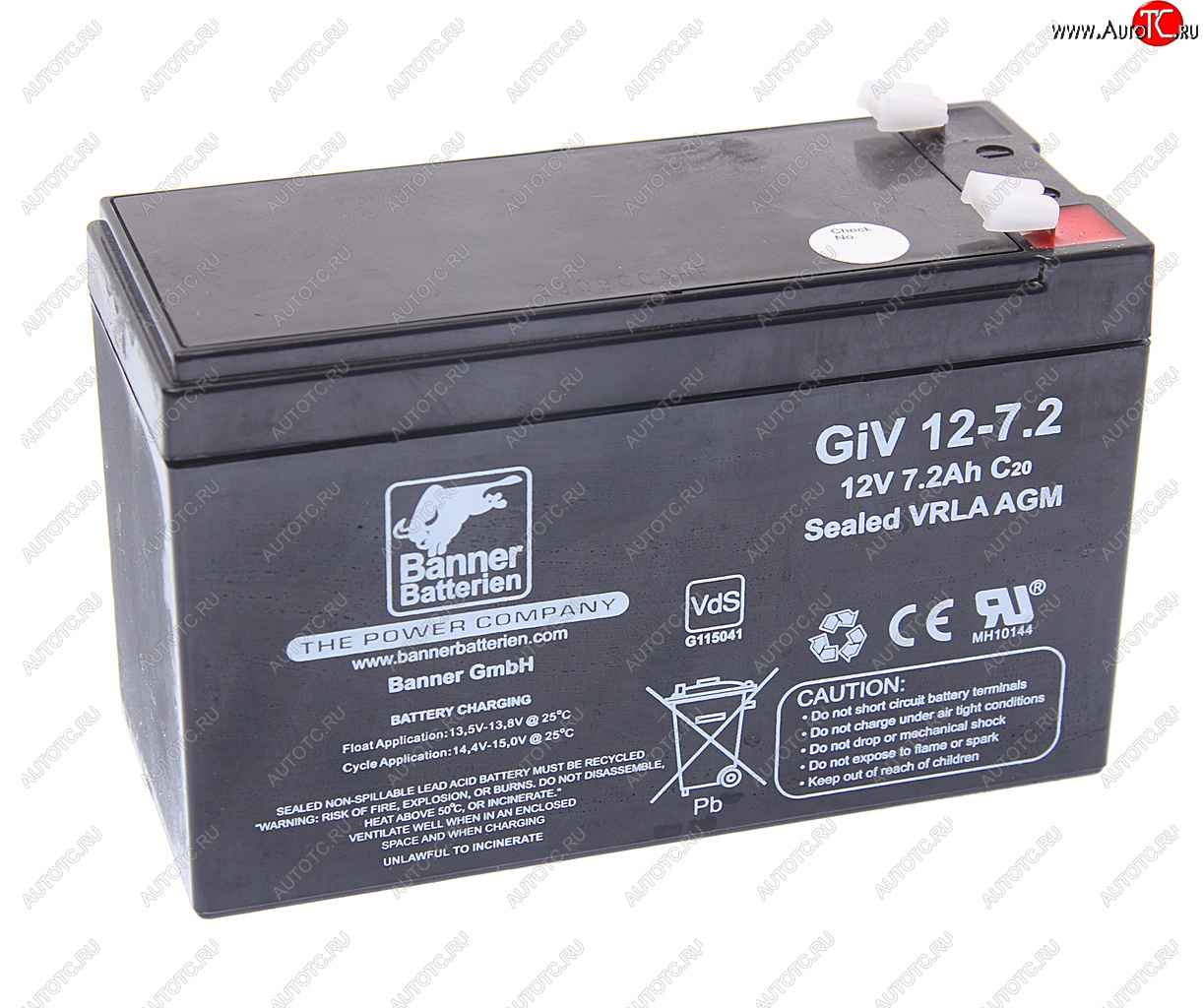 3 599 р. Аккумулятор BANNER GIV 7.2Ач BANNER 6ст7,2 giv 12-7,2  с доставкой в г. Пермь