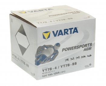 5 249 р. Аккумулятор VARTA MOTO AGM 7Ач VARTA 6ст7 507 901 012 (yt7b-4(bs))  с доставкой в г. Пермь. Увеличить фотографию 2