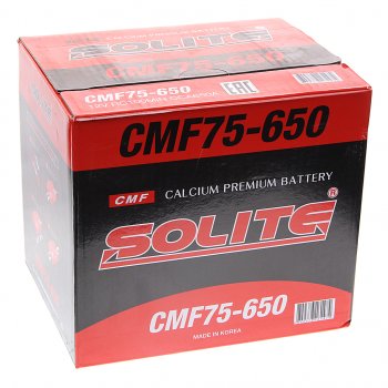 13 999 р. Аккумулятор SOLITE 75Ач боковые клеммы SOLITE 6ст75(1) cmf 75-650  с доставкой в г. Пермь. Увеличить фотографию 3