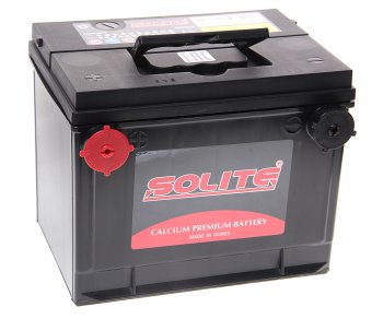 Аккумулятор SOLITE 75Ач боковые клеммы SOLITE 6ст75(1) cmf 75-650